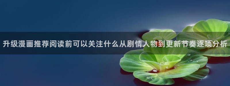 樱花日语口语:升级漫画推荐阅读前可以关注什么从剧情人物到更新节奏逐项分析
